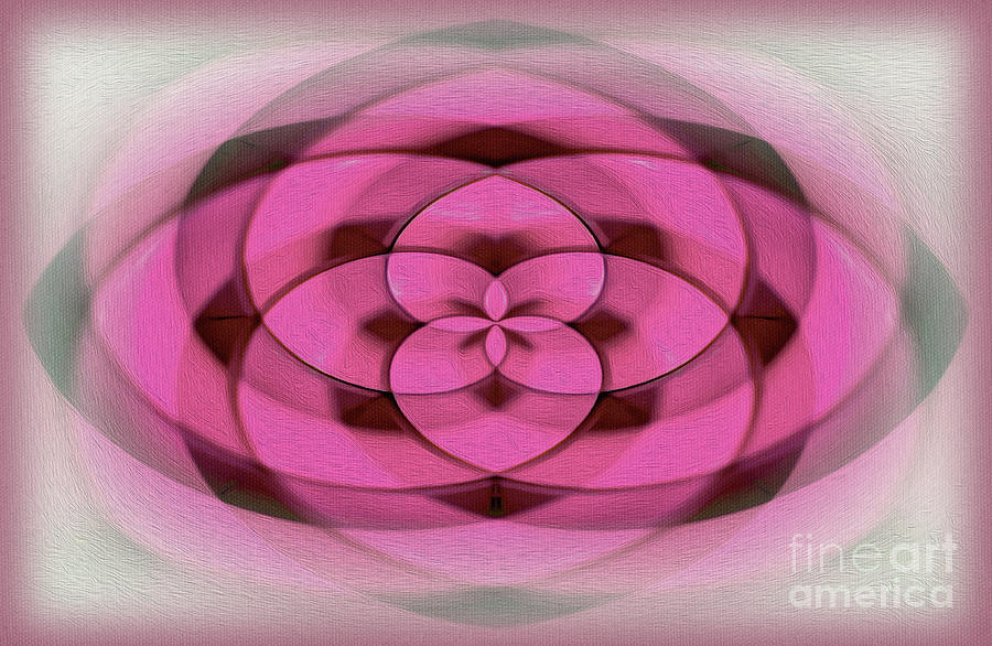 Pattern Photograph - Geometrical Colors and Shapes 4 - Hearts by Kaye Menner