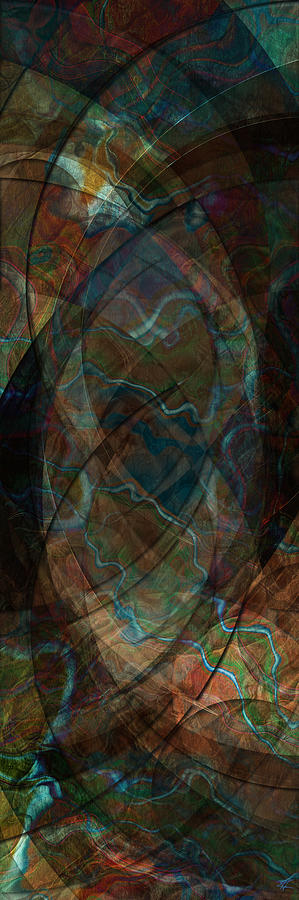 Abstract Digital Art - Geometry of Chance I by Kenneth Armand Johnson