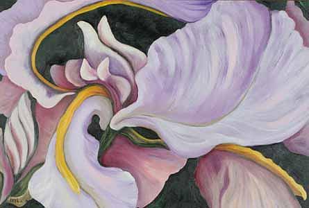 Geometry of Iris Painting by Luba Sterlikova - Pixels