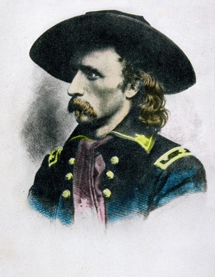 George Armstrong Custer 1839 To 1876 Drawing By Vintage Design Pics ...