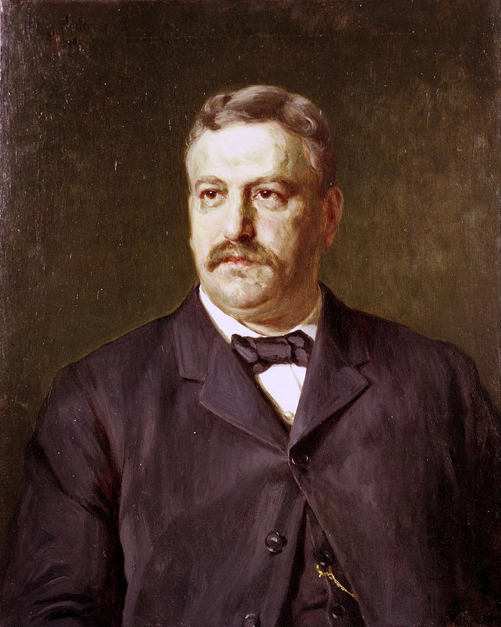 George B. Cox Painting by Henry Mosler