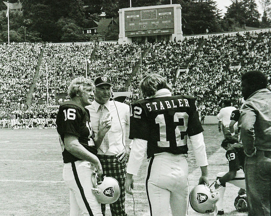 Ken Stabler Photograph - George Bland and Kenny Stabler by Positive Images