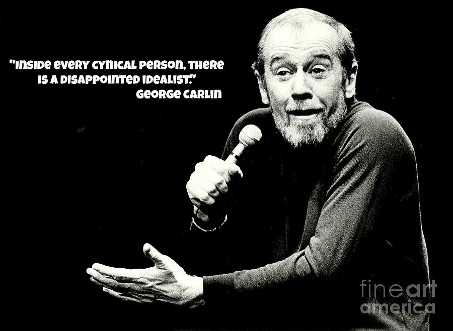 Cool Painting - George Carlin Art  by Pd