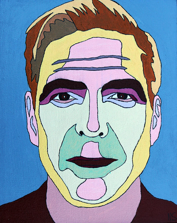 George Clooney Painting by Murray Stiller | Fine Art America