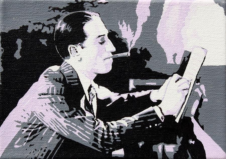 George Gershwin Composing Painting by Sheri Parris