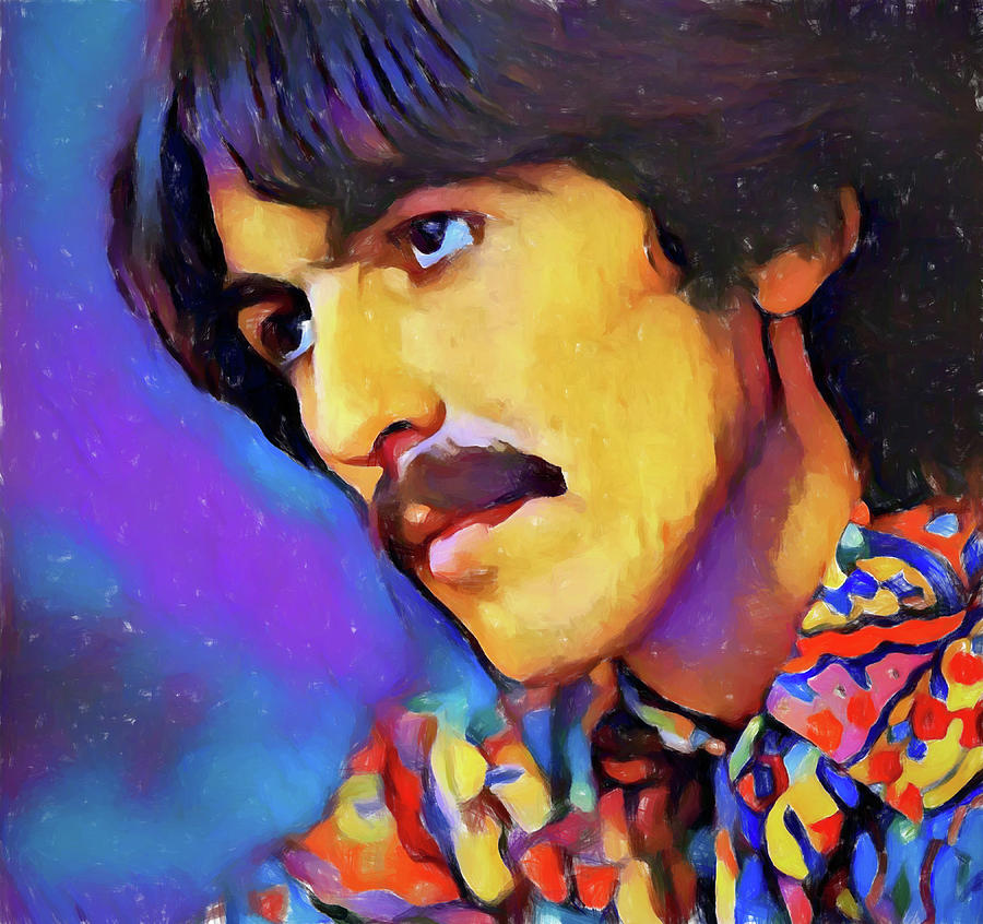George Harrison Painting - George Harrison by Dan Sproul George Harrison Painting - George Harrison by Dan Sproul