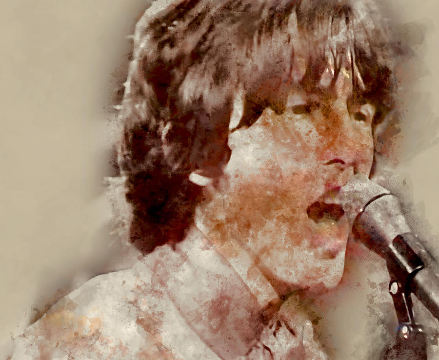 George Harrison The Beatles Mixed Media by Marvin Blaine