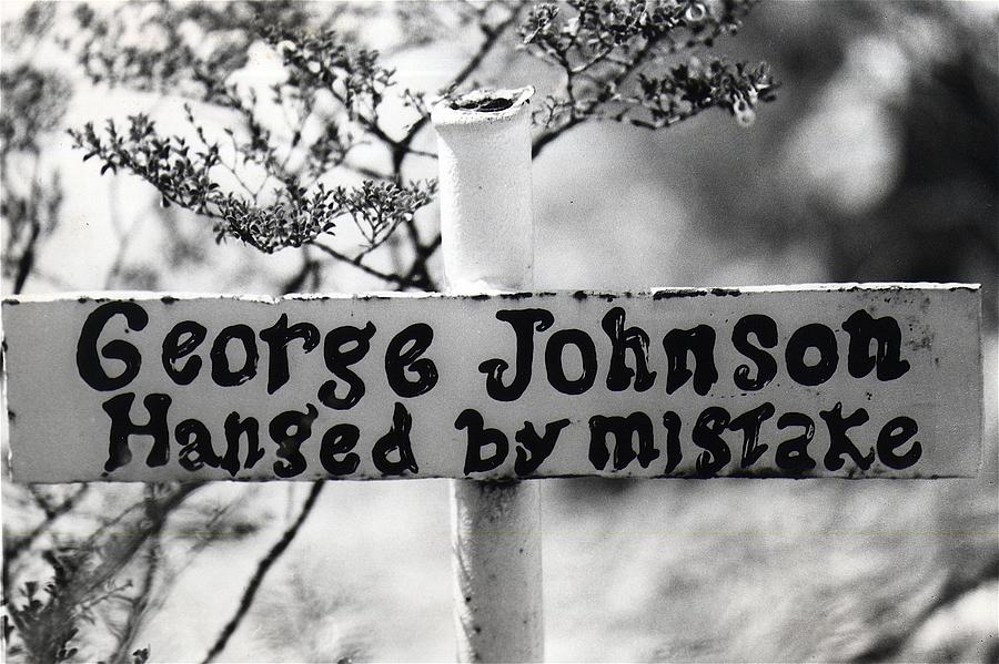 George Johnson Grave Boothill Cemetery Tombstone Arizona 1967 Photograph