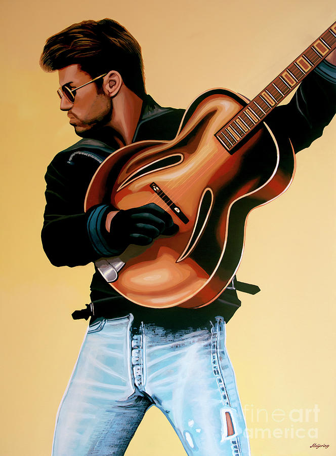 George Michael Painting Painting by Paul Meijering