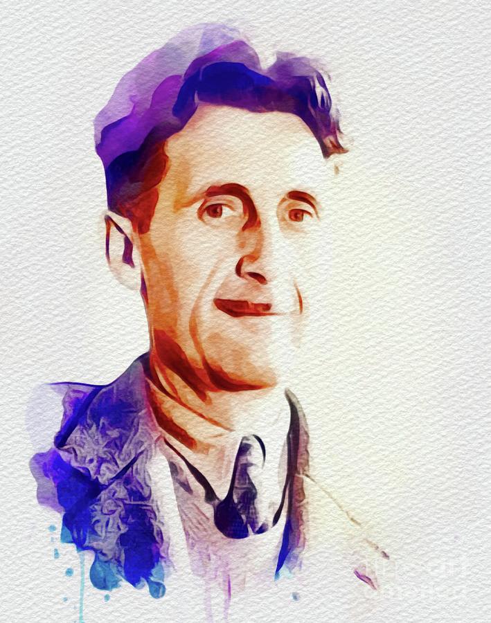 Animal Painting - George Orwell, Author by Esoterica Art Agency
