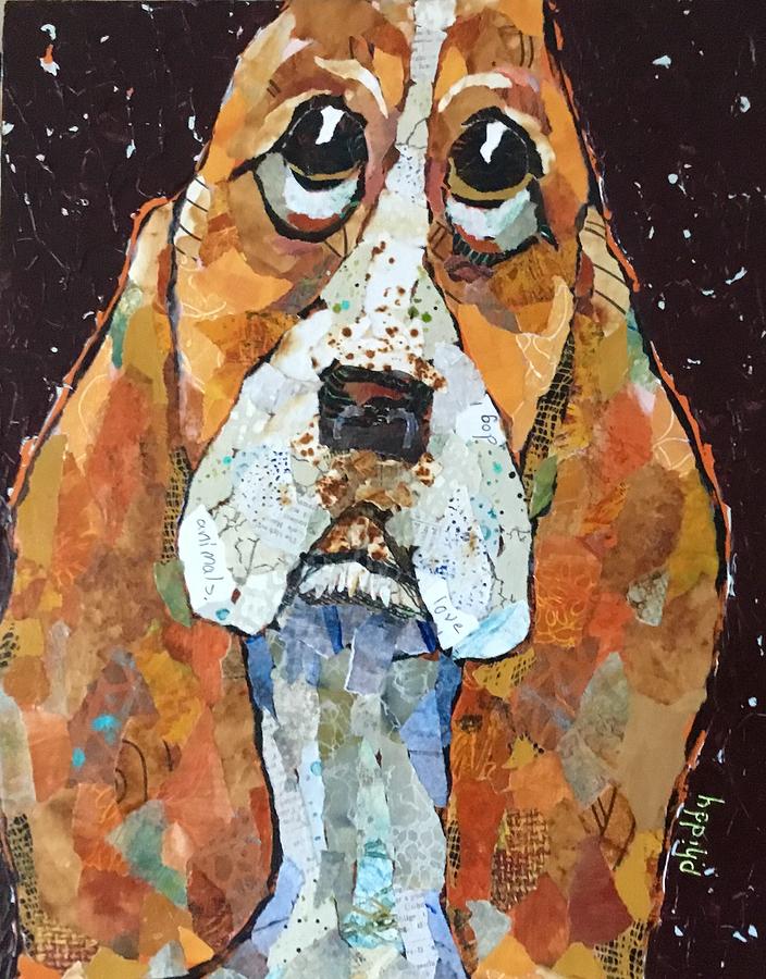 Dog Painting - George by Phiddy Webb