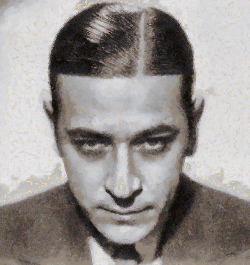George Painting - George Raft Hollywood Actor by John Springfield George Painting - George Raft Hollywood Actor by John Springfield