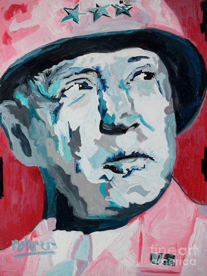 Portrait Painting - George S. Patton by Jeffrey Charles Rohrer