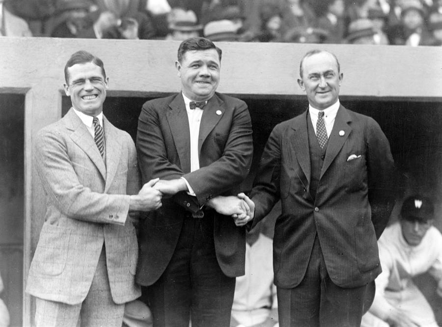 George Sisler - Babe Ruth and Ty Cobb - Baseball Legends Photograph by International  Images