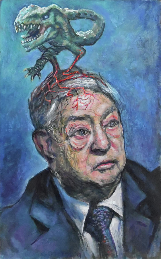 George Soros and parasite Painting by Wim Carrette - Fine Art America