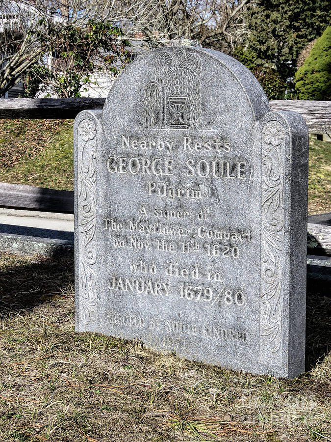 George Soule gravesite Photograph by Janice Drew