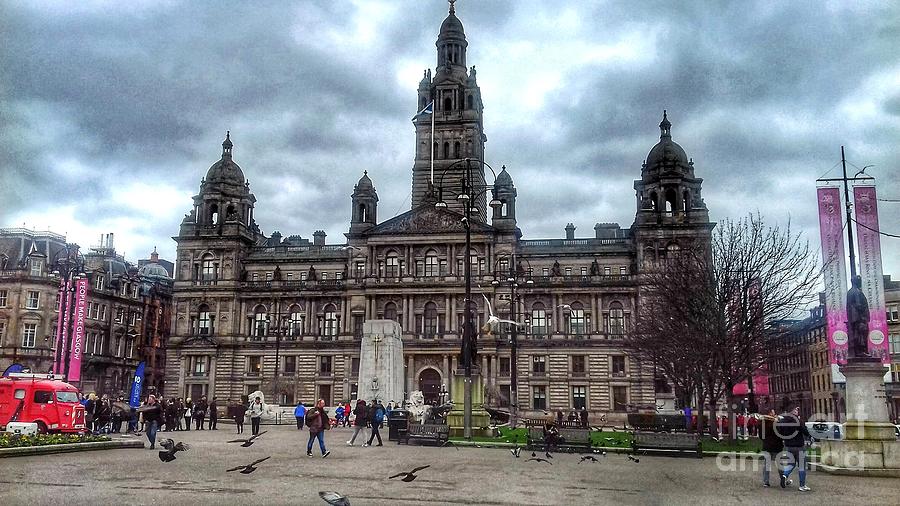 George Square Glasgow 2 Photograph by Joan-Violet Stretch