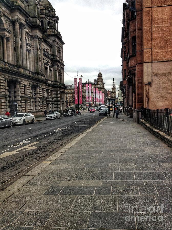 George Street Glasgow Photograph by Joan-Violet Stretch