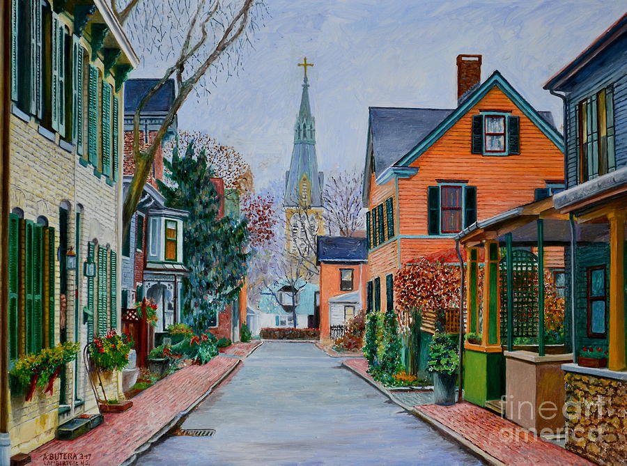 George Street, Lambertville Painting by Anthony Butera