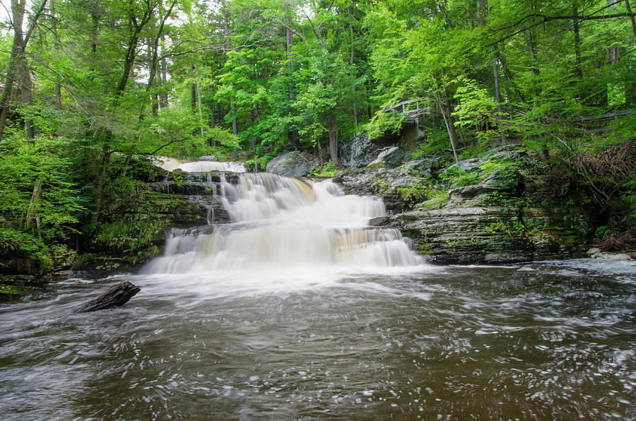 George W Childs Cascading Waterfall Photograph by Bill Cannon - Fine ...