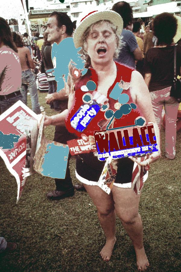 George Wallace Supporter Collage Democratic Natl Convention Miami Beach Florida 1972-2016 Photograph by David Lee Guss