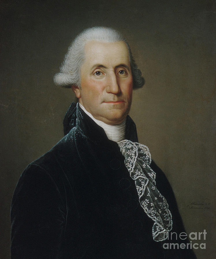 George Washington, 1795 by Wertmuller Painting by Adolf Ulrich Wertmuller