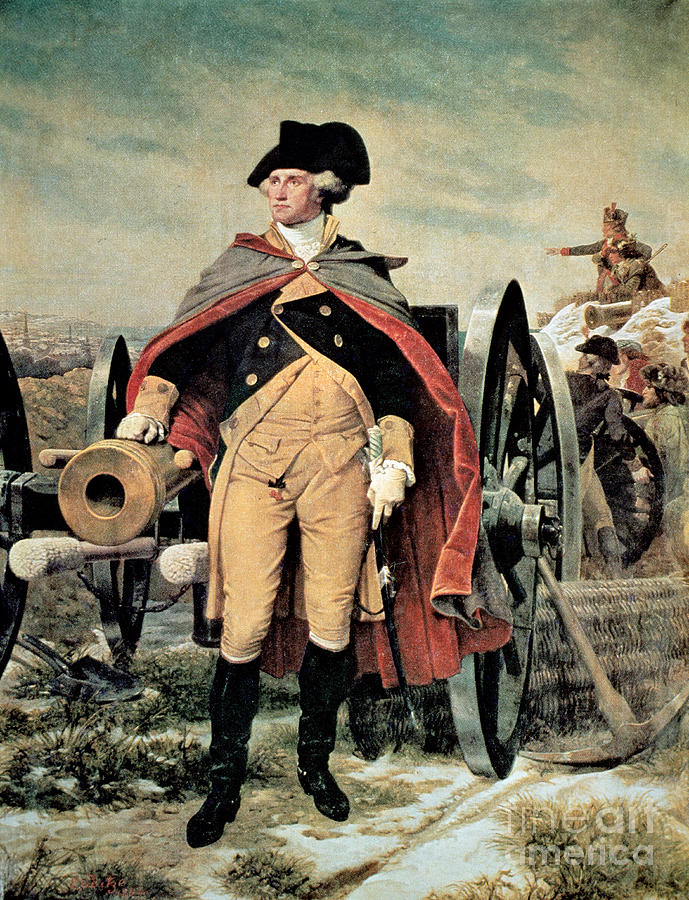 George Washington Painting - George Washington at Dorchester Heights by Emanuel Gottlieb Leutze