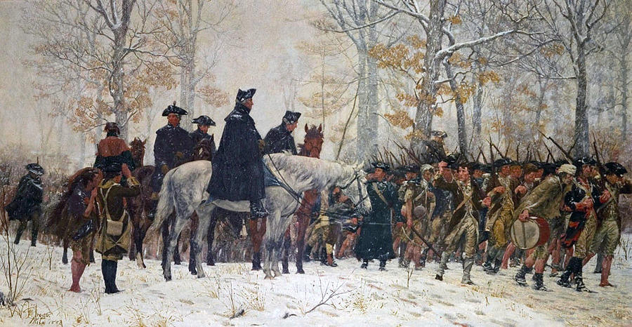 George Washington At Valley Forge Painting by A to Z - Fine Art America