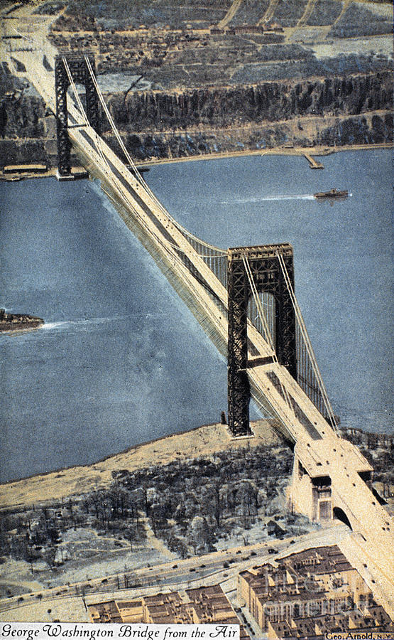 George Washington Bridge Painting by Granger