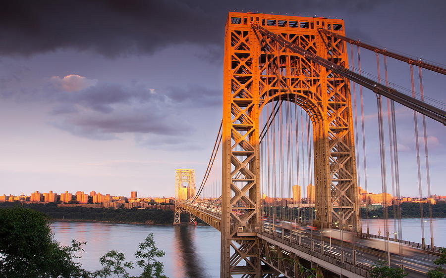Architecture Photograph - George Washington Bridge by Mariel Mcmeeking