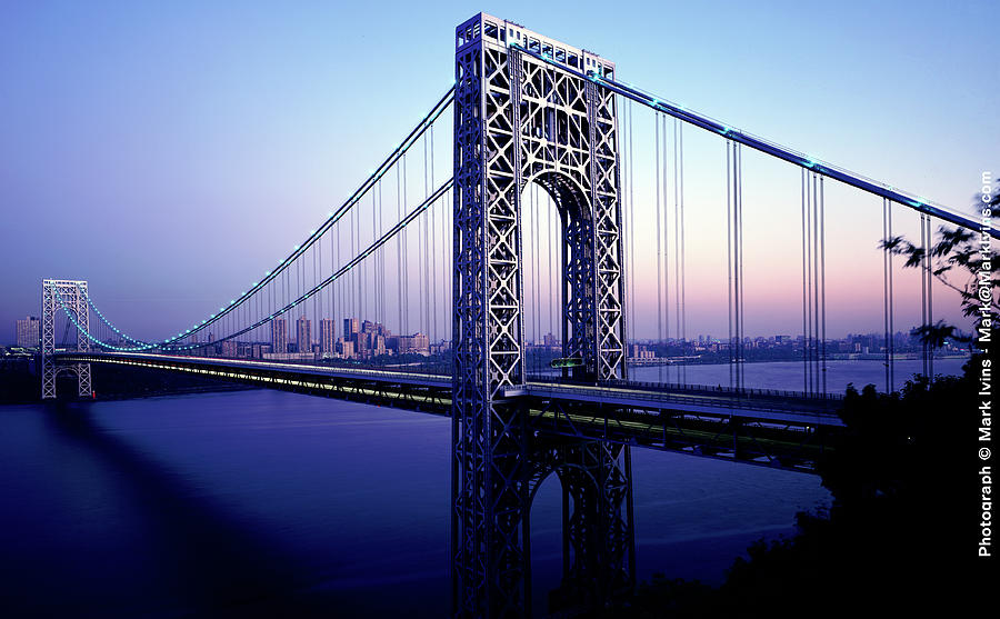 George Washington Bridge Photograph by Mark Ivins