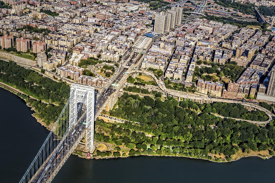 New York City Photograph - George Washington Bridge Upper Manhattan by Susan Candelario