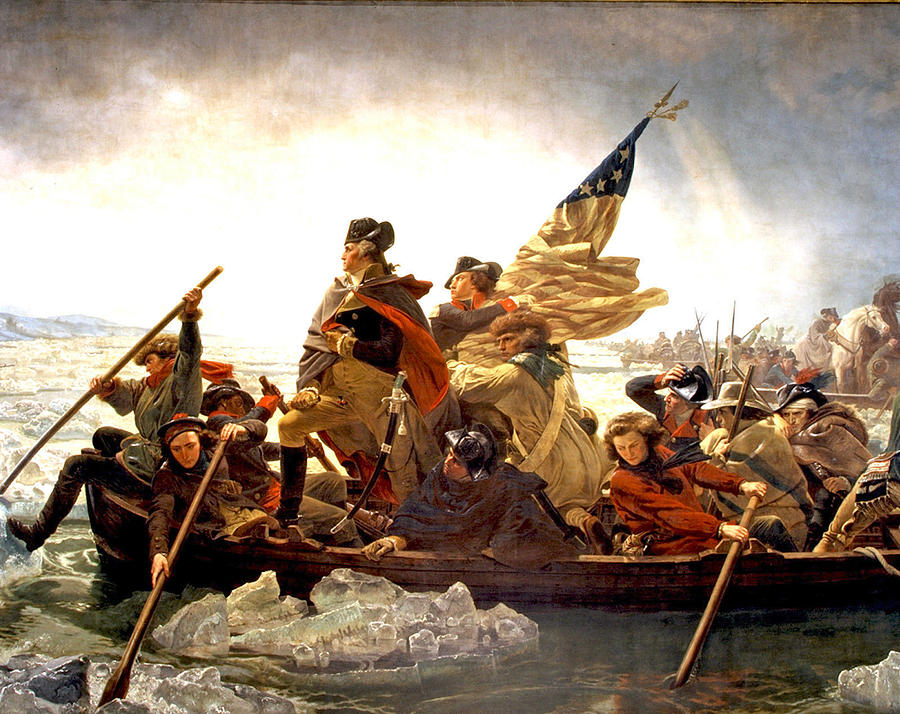 George Washington Painting - George Washington Crossing The Delaware by Emanuel Leutze
