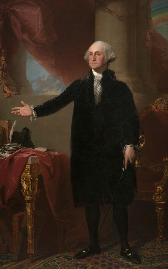 George Washington, from 1796 Painting by Gilbert Stuart