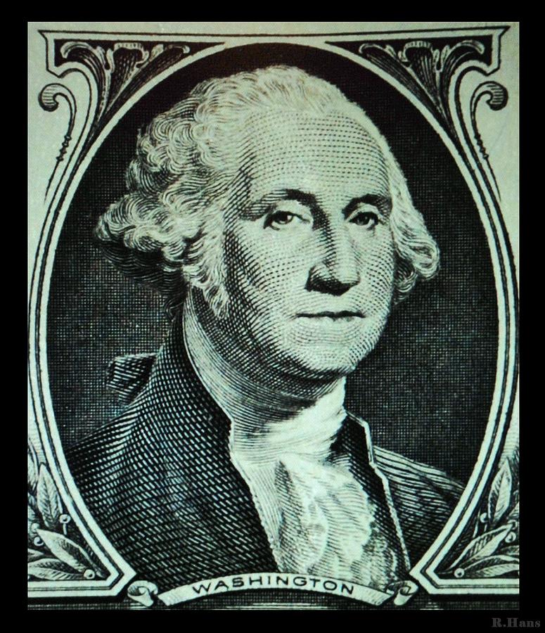 GEORGE WASHINGTON in LIGHT GREEN Photograph by Rob Hans