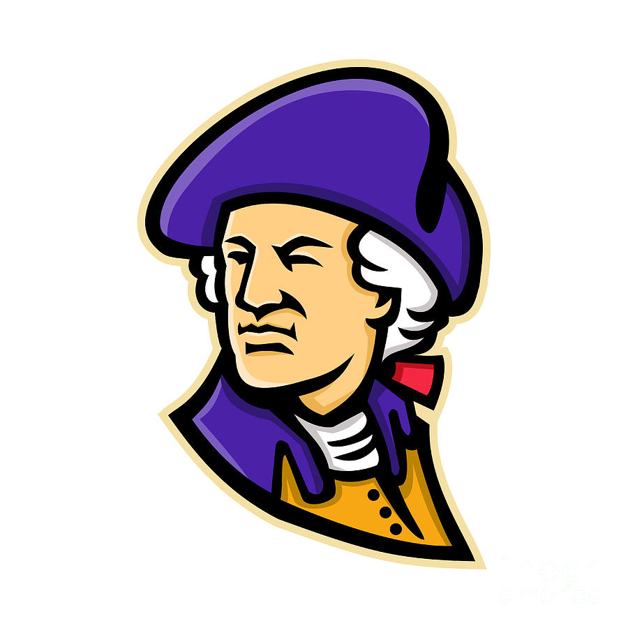 George Washington Mascot Digital Art