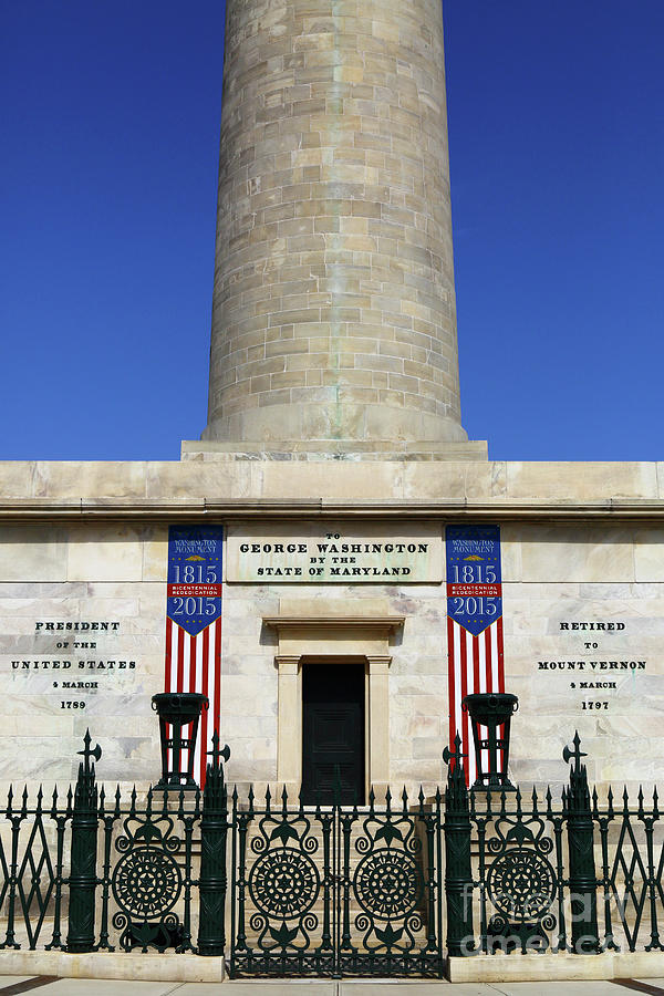George Washington Monument Baltimore Photograph by James Brunker