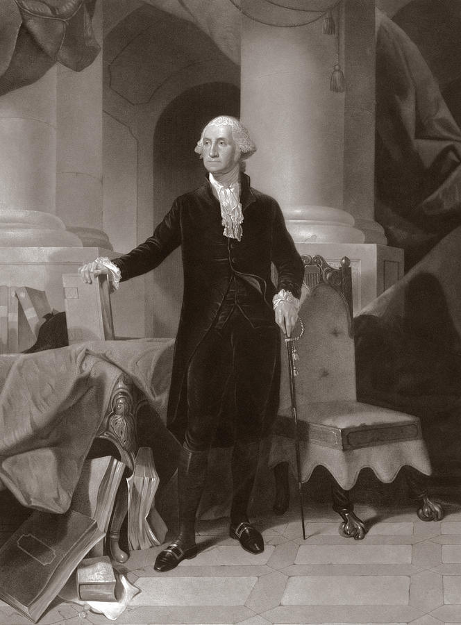 George Washington Drawing - George Washington by Peter Frederick Rothermel