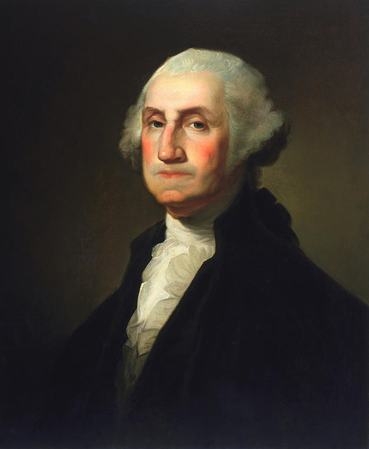 George Washington Painting - George Washington - Rembrandt Peale by War Is Hell Store