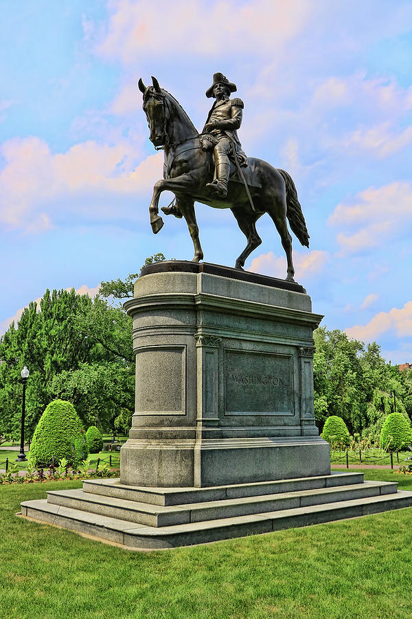George Washington Statue - Boston Photograph by Allen Beatty
