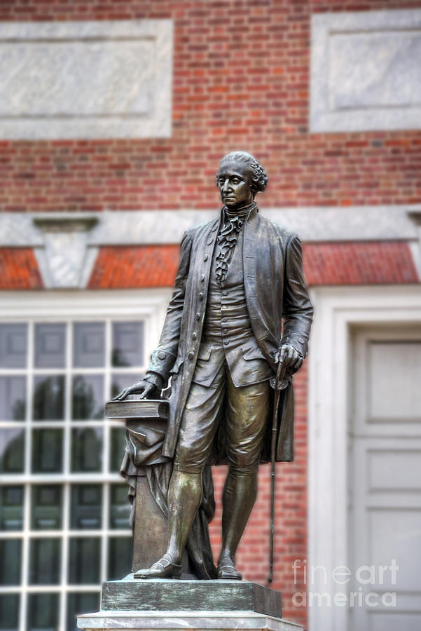 George Washington Photograph - George Washington Statue by David Zanzinger