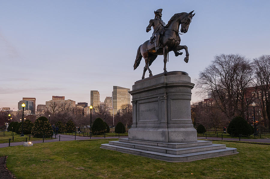 George Washington Statue Pre Dusk Photograph by Irwin Sterbakov - Fine ...