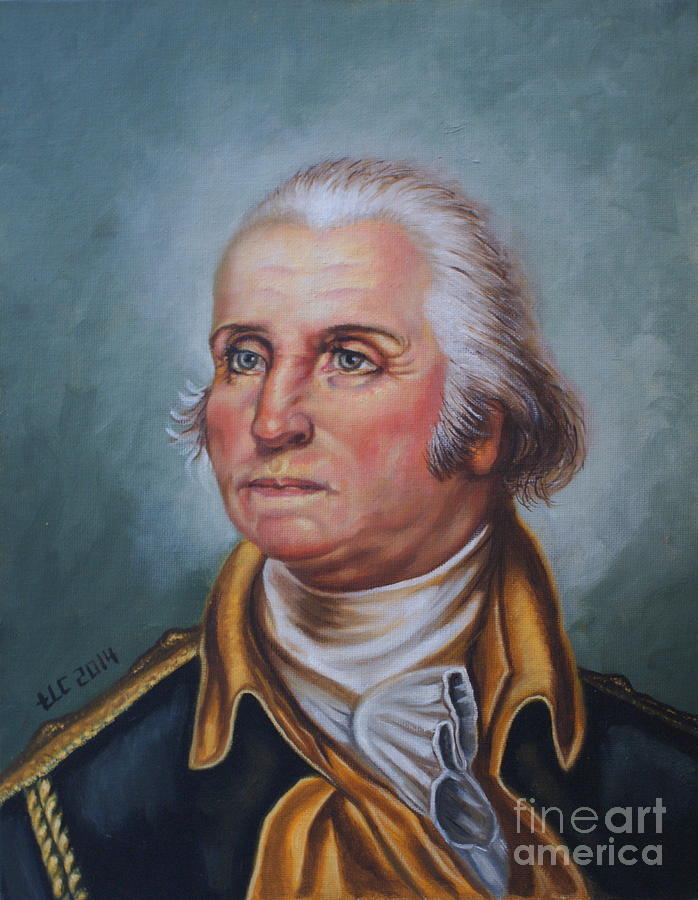 George Washington Painting by Theresa Cangelosi