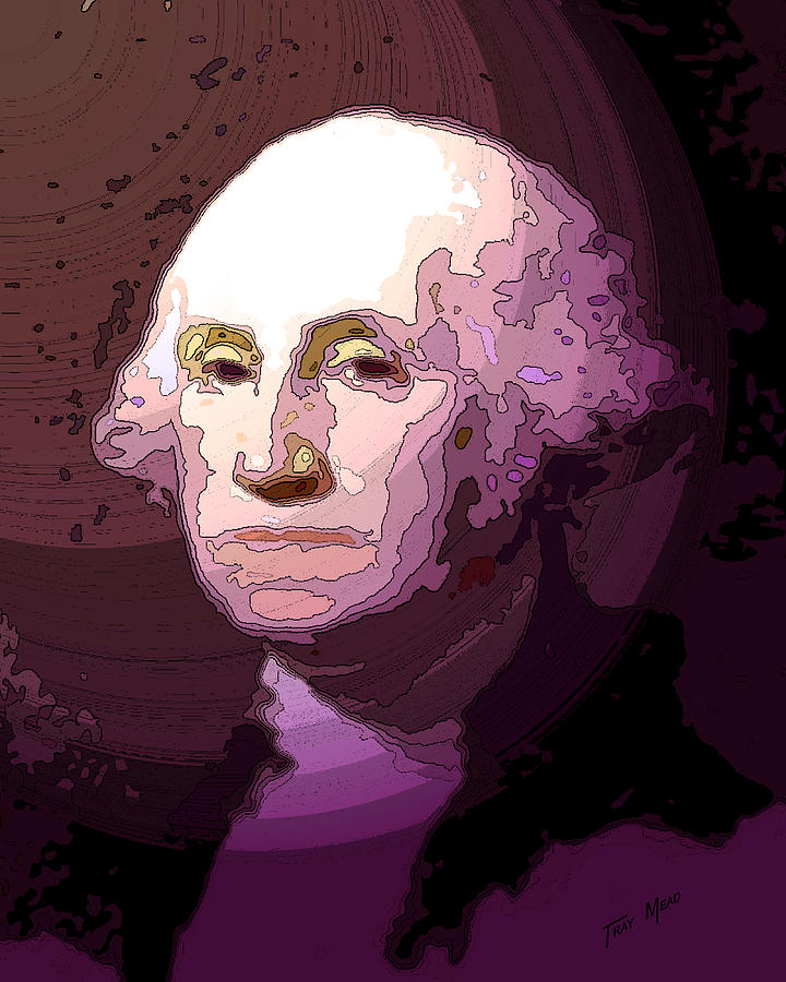 George Washington Drawing - George Washington by Tray Mead