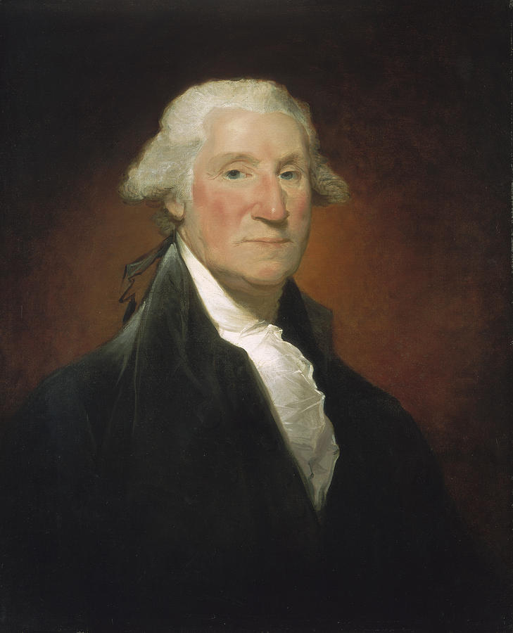 George Washington Painting - George Washington -vaughan Portrait by Gilbert Stuart