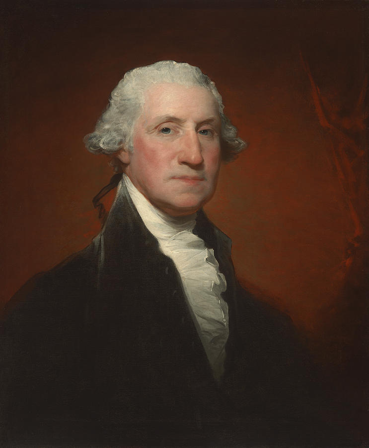 George Washington -vaughan-sinclair Portrait Painting by Gilbert Stuart ...