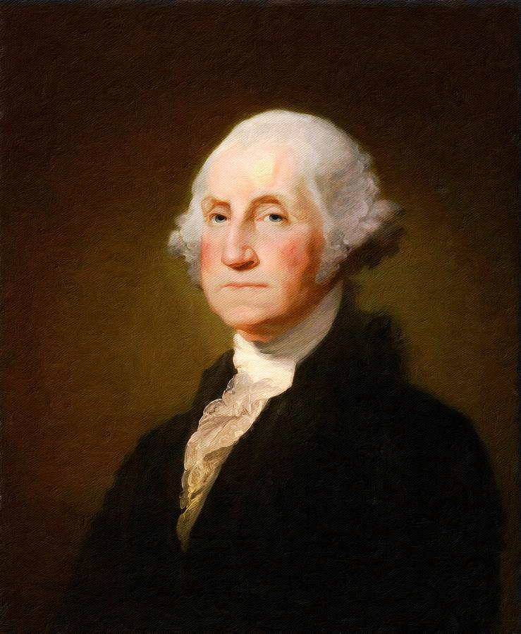 George Washington Painting by Vincent Monozlay