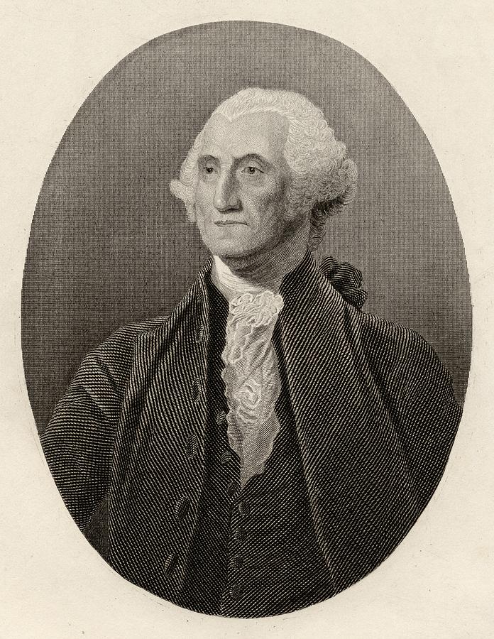 George Washington,1732-1799. First Drawing By Vintage Design Pics