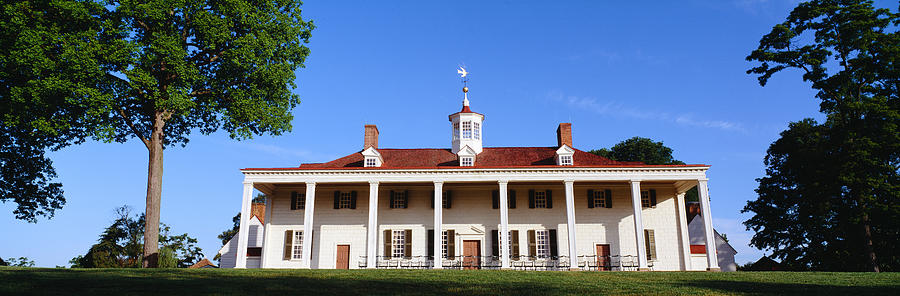 Architecture Photograph - George Washingtons Home At Mount by Panoramic Images
