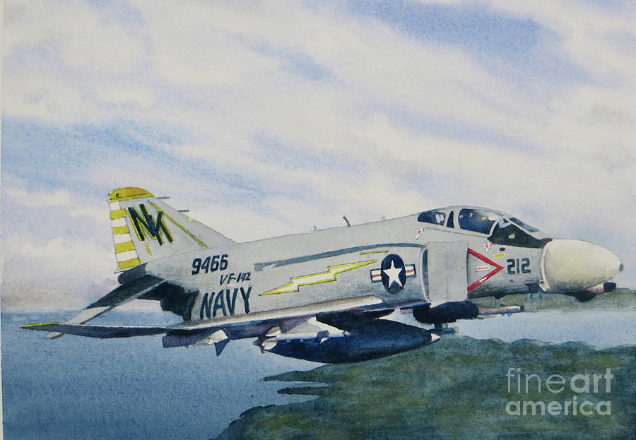 Georges Fighter Plane Painting by Karol Wyckoff